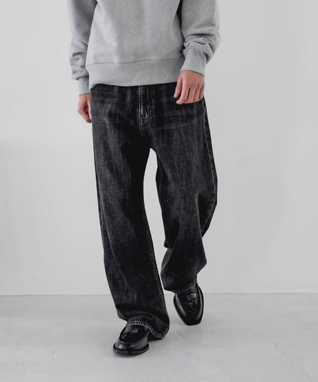 超甘撚り VINTAGE BAGGY JEANS by KUROKI