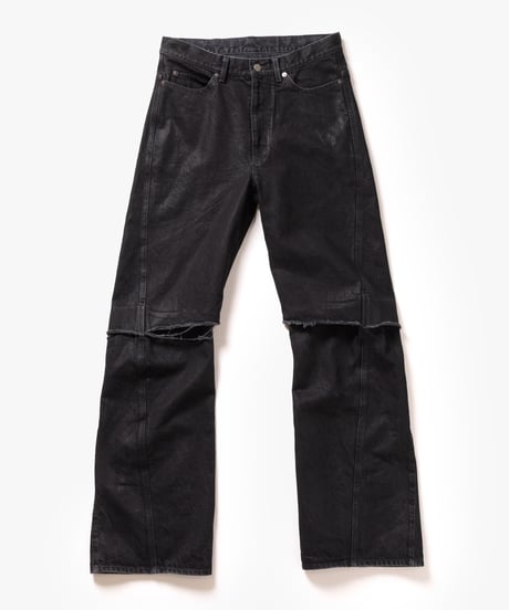 [VEIN27SS] 14oz DENIM COATED 3D CUT-OFF JEANS