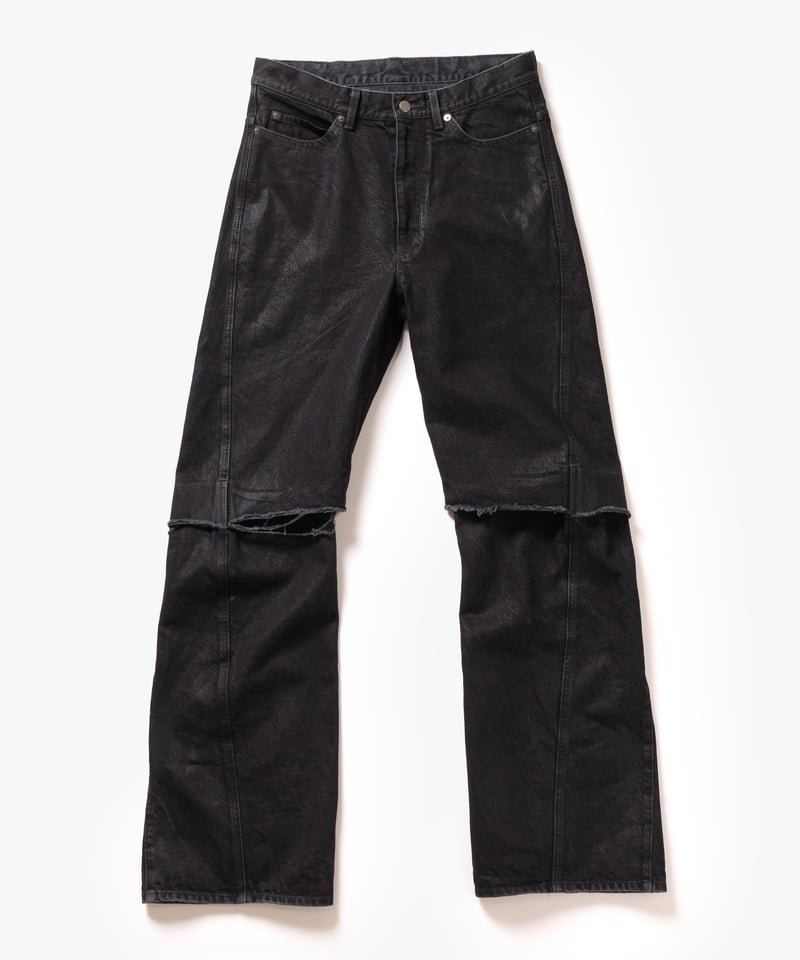 VEIN27SS] 14oz DENIM COATED 3D CUT-OFF JEANS |
