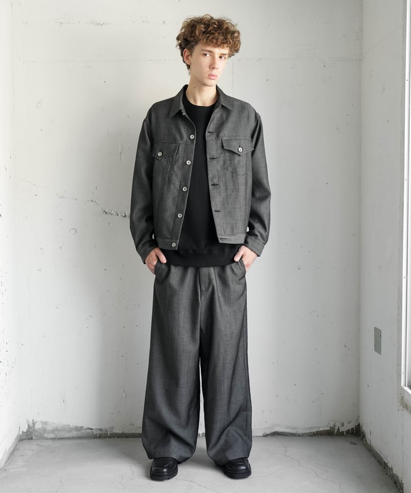 【CTHY】WOOL DENIM OVER COAT CTHY】WOOL DENIM OVER COAT WOOL DENIM JACKET | CTHY