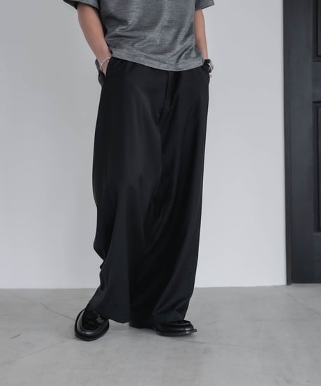 LUXURY MATERIAL Super120’s BISHU WOOL JEWEL TROUSERS