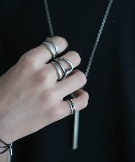 LAYER PINKY RING Silver950 × K10 [3連]