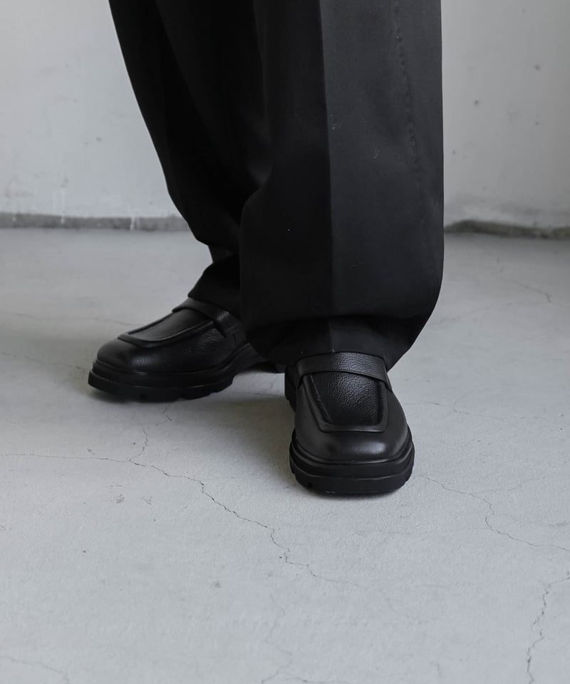 靴 SST VEIN EMBOSSED COW LEATHER CTHY＋VEIN】COW LEATHER LOAFERS [EMBOSSED / ANTI