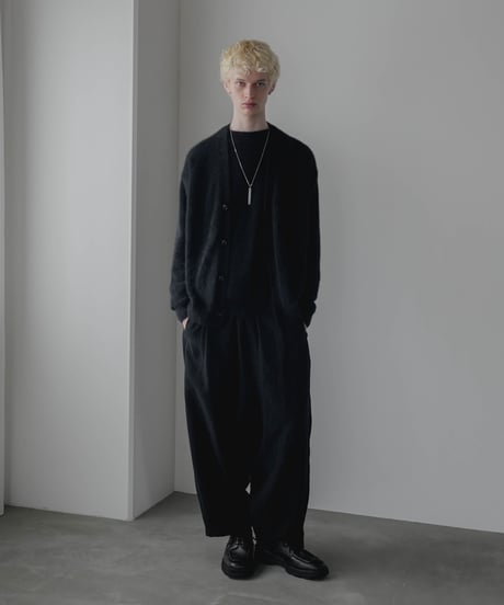 FOX SILK WOOL SHAGGY KNIT PULLOVER