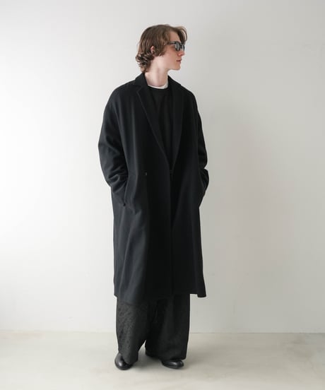 LUXURY MATERIAL CHESTER COAT by Super140’s Jackal WOOL / TWEED