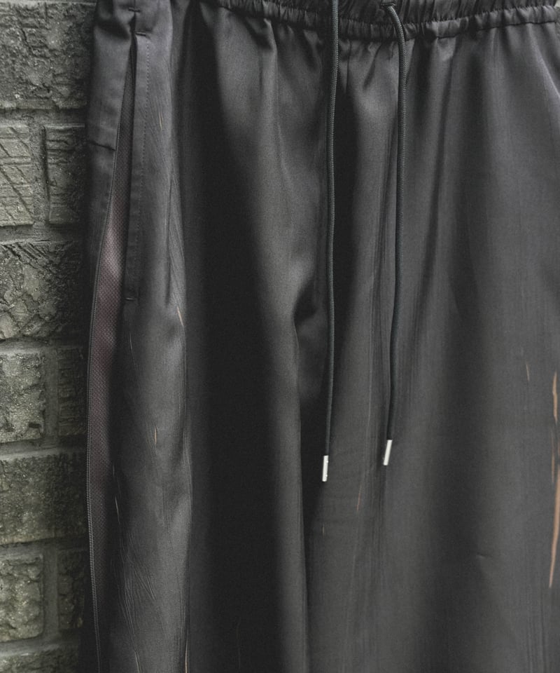 CTHY+VEIN】PE WRINKLES TAFFETA TRACK WIDE PANTS CTHY+VEIN】PE WRINKLES TAFFETA TRACK WIDE PANTS