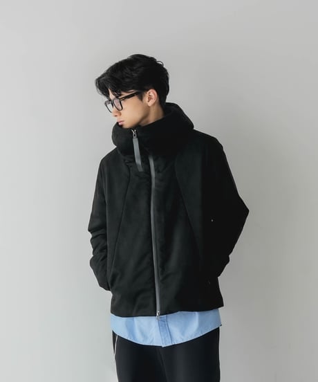 AEROGEL×SEA ISLAND MICROFIBER SUEDE HOODED BLOUSON
