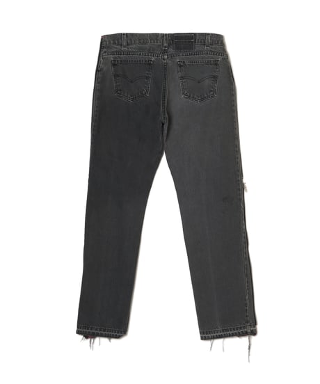 [DISCOVERED27SS] Band Tee Zip Denim Pants