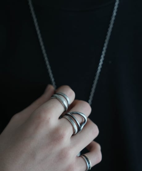 LAYER PINKY RING Silver950 × K10 [3連]