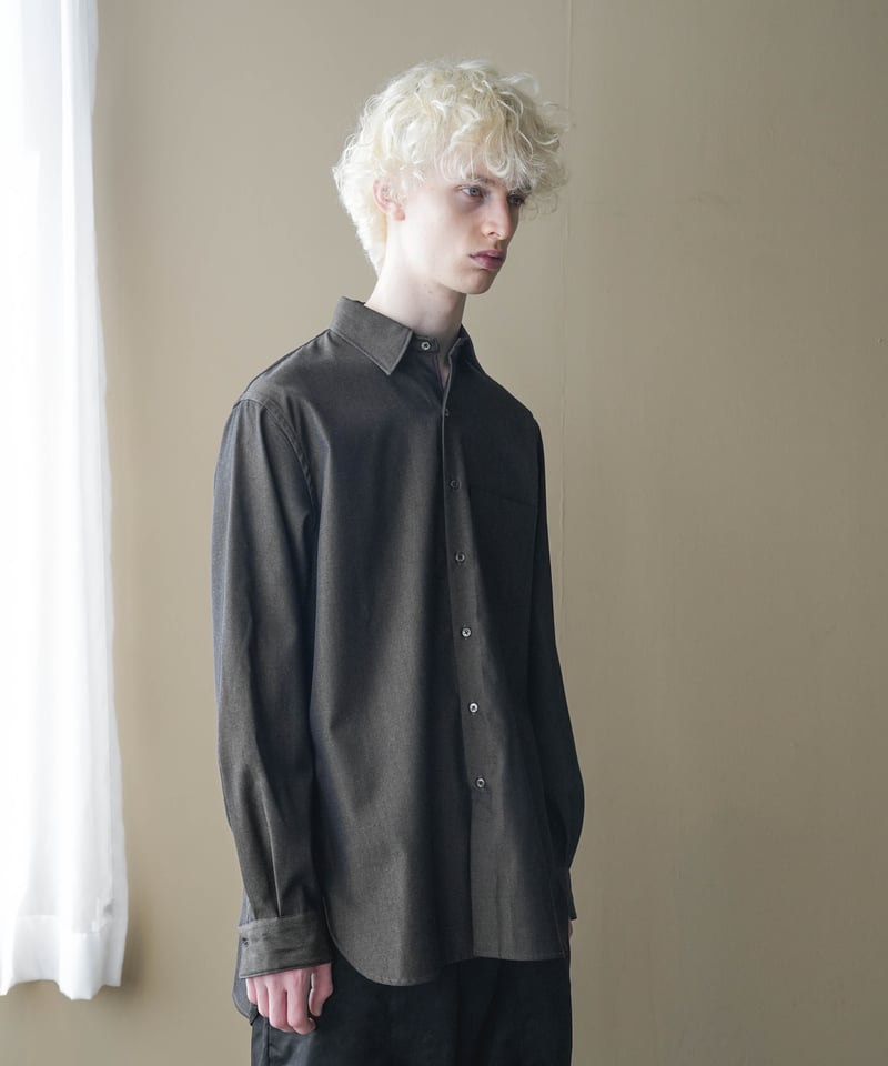 LUXURY MATERIAL CLASSIC SHIRT 尾州ウール／CTHY LUXURY MATERIAL BISHU WOOL SHIRT | CTHY