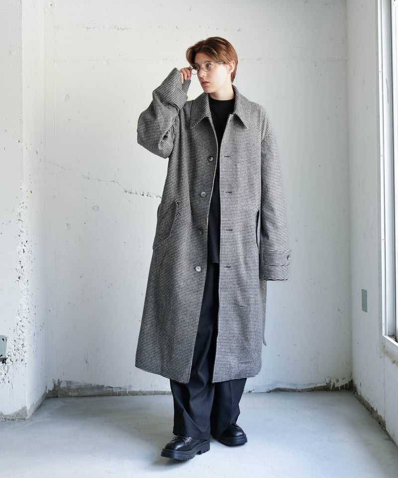 Super 140 Super140'sJackalWOOL SOUTAIN COLLAR COAT