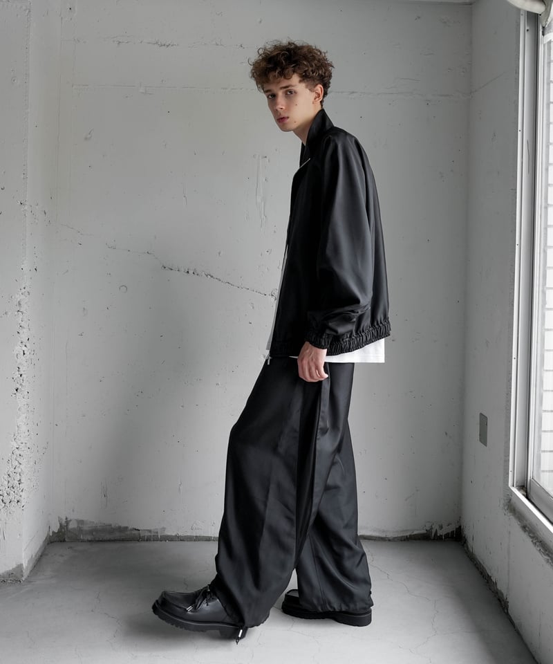 CTHY+VEIN】PE WRINKLES TAFFETA TRACK WIDE PANTS CTHY+VEIN】PE WRINKLES TAFFETA TRACK WIDE PANTS