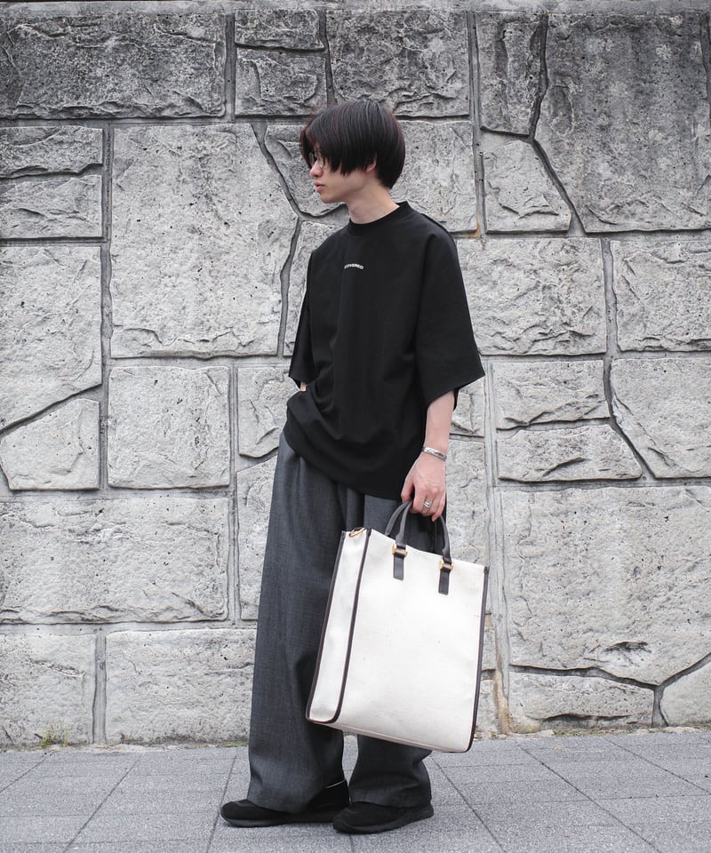 LEATHER JUTE TOTE BAG | CTHY
