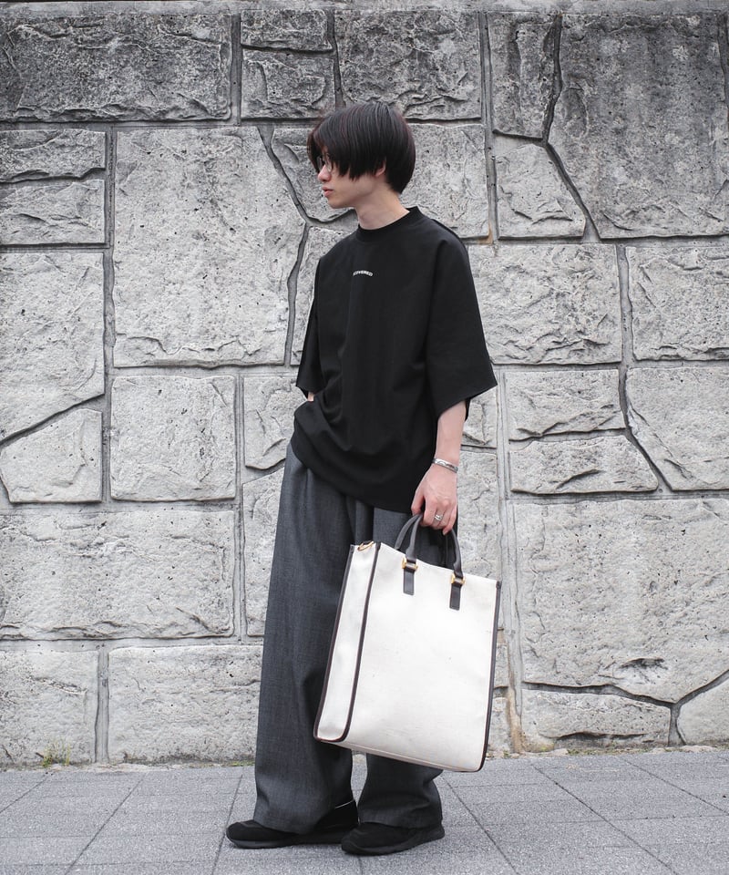 10,350円【CTHY】LEATHER JUTE TOTE BAG