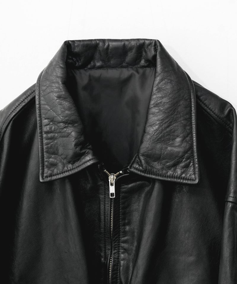 euro vintage made in Italy カウレザージャケット 絶品変化球！ 80s～ Euro Vintage Leather Jacket ユーロ レザー