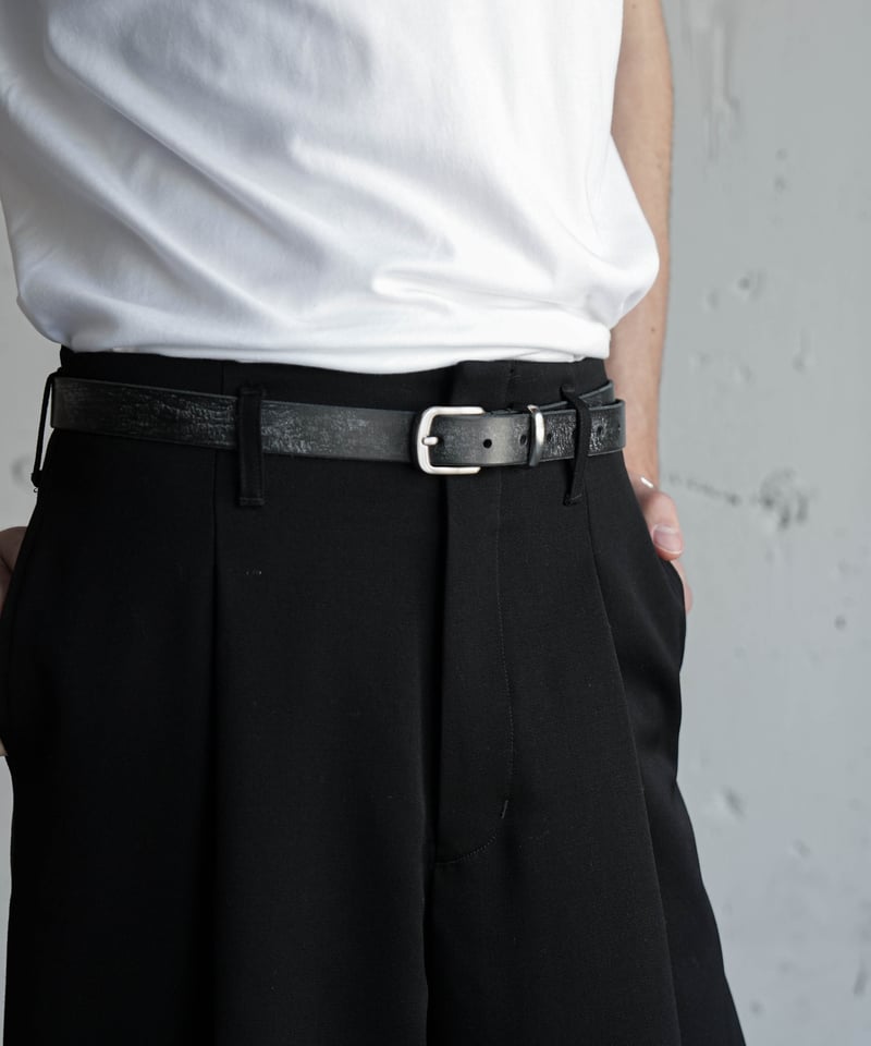 HIGH-END BRIDLE LEATHER NARROW BELT | CTHY