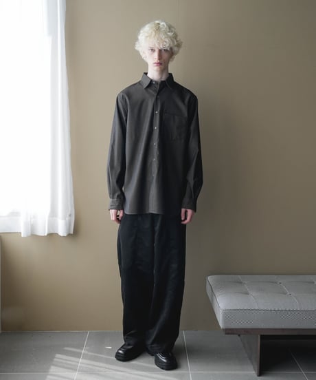 SEA ISLAND MICROFIBER SUEDE DRAPE TROUSERS