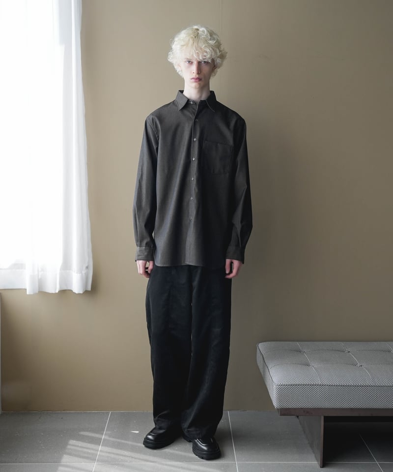 SEA ISLAND MICROFIBER SUEDE DRAPE TROUSERS | CTHY
