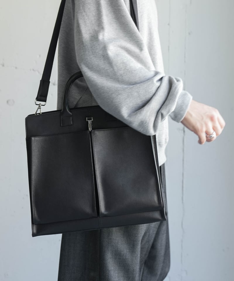 Rich I / LEATER HELMET BAG・SMALL] グレイ