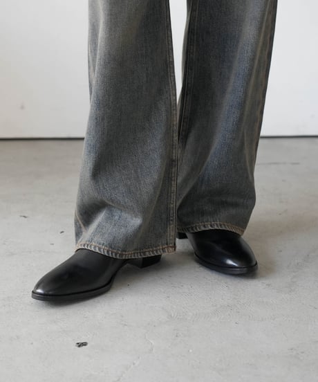 LUXURY MATERIAL LEATHER HEEL BOOTS by Annonay