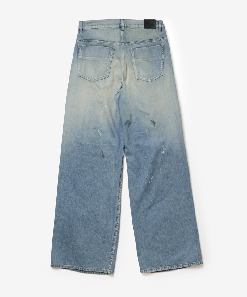 VEIN26AW]11OZ DENIM CUTOFF BAGGY JEANS | CTHY