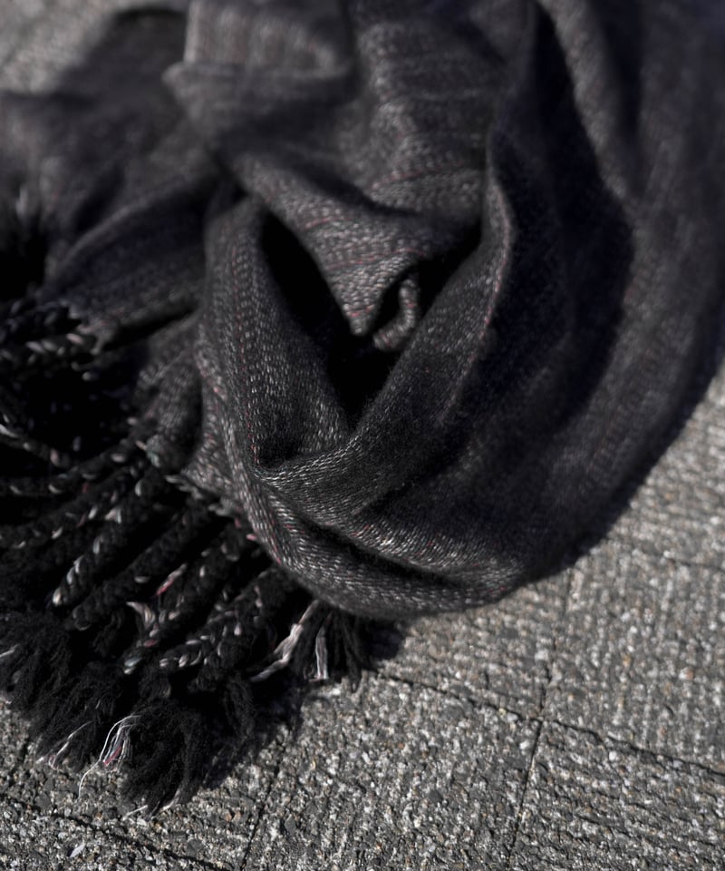 CTHY】YAK WOOL FRINGE STOLE【サンプル】