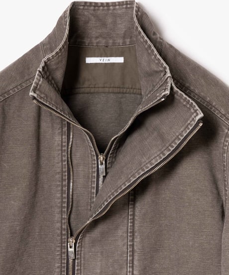 [VEIN27SS] SULFUR DYE DUCK DOUBLE-ZIP BLOUSON
