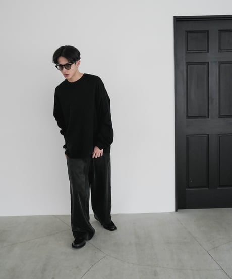 【CTHY + VEIN】 LUXURY MATERIAL SUVIN PLATINUM LONG SLEEVE CUTSEW