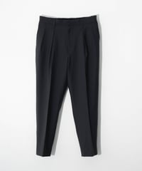 WASHABLE SUMMER WOOL TAPERED TROUSERS