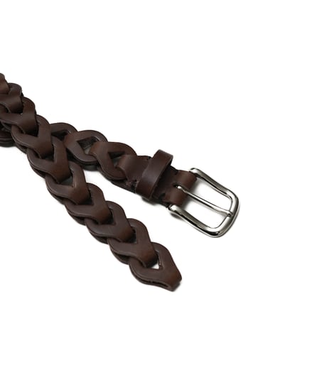 LUXURY MATERIAL CHAIN LONG BUTTERO LEATHER BELT