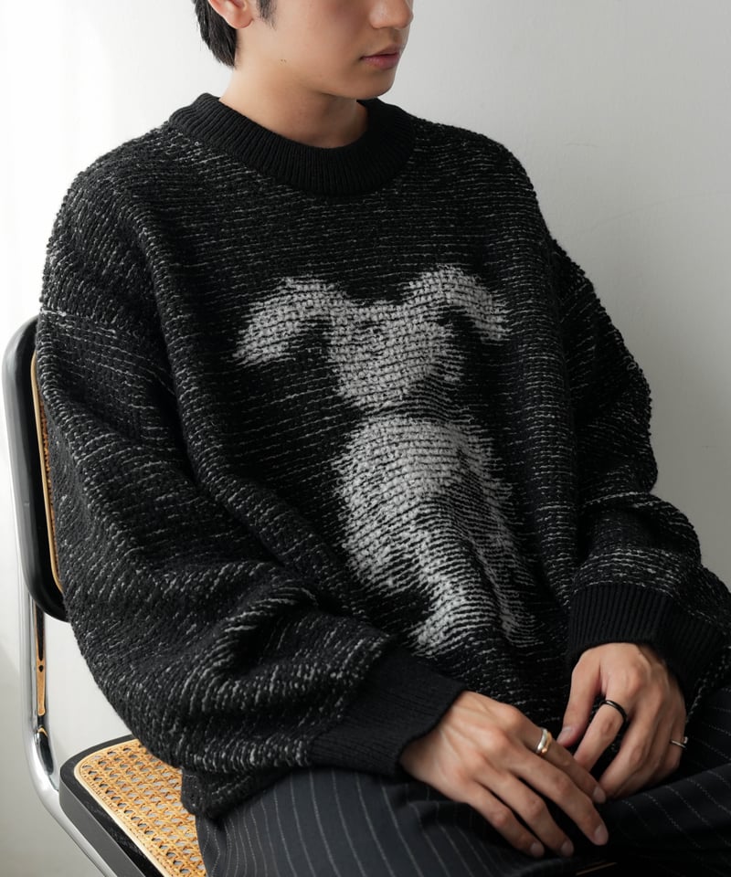 HIGH-END OVERSIZE JACQUARD ART KNIT | CTHY