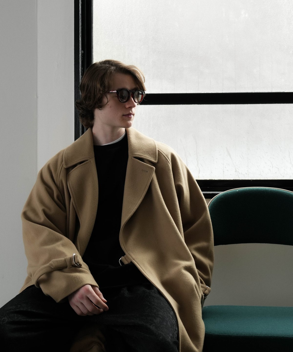 LUXURY MATERIAL TIELOCKEN COAT by Super140's Ja