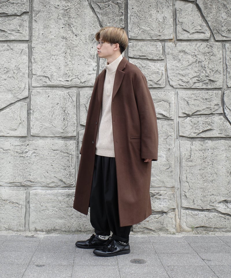 高評価！ Super 140's Jackal CHESTER COAT チェスターコート