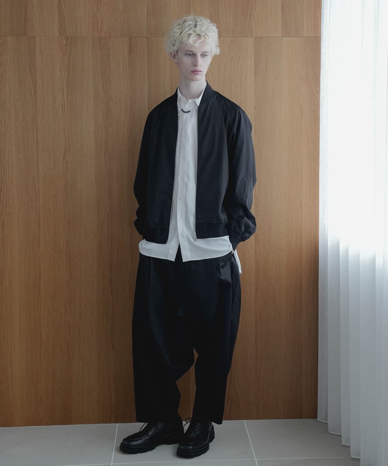 WIDE SAROUEL UNCLE PANTS by COATING Supima Cott