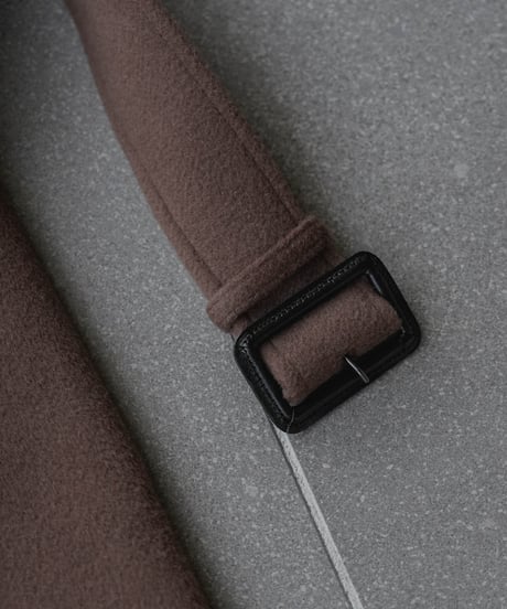LUXURY MATERIAL BISHU LAMB WOOL SOUTIEN COLLAR COAT