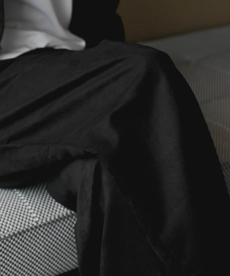 SEA ISLAND MICROFIBER SUEDE DRAPE TROUSERS