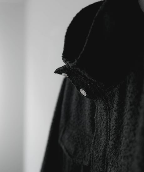 HERITAGE WOOLING HERRINGBONE TWEED HIGHNECK BLOUSON by Silver 950