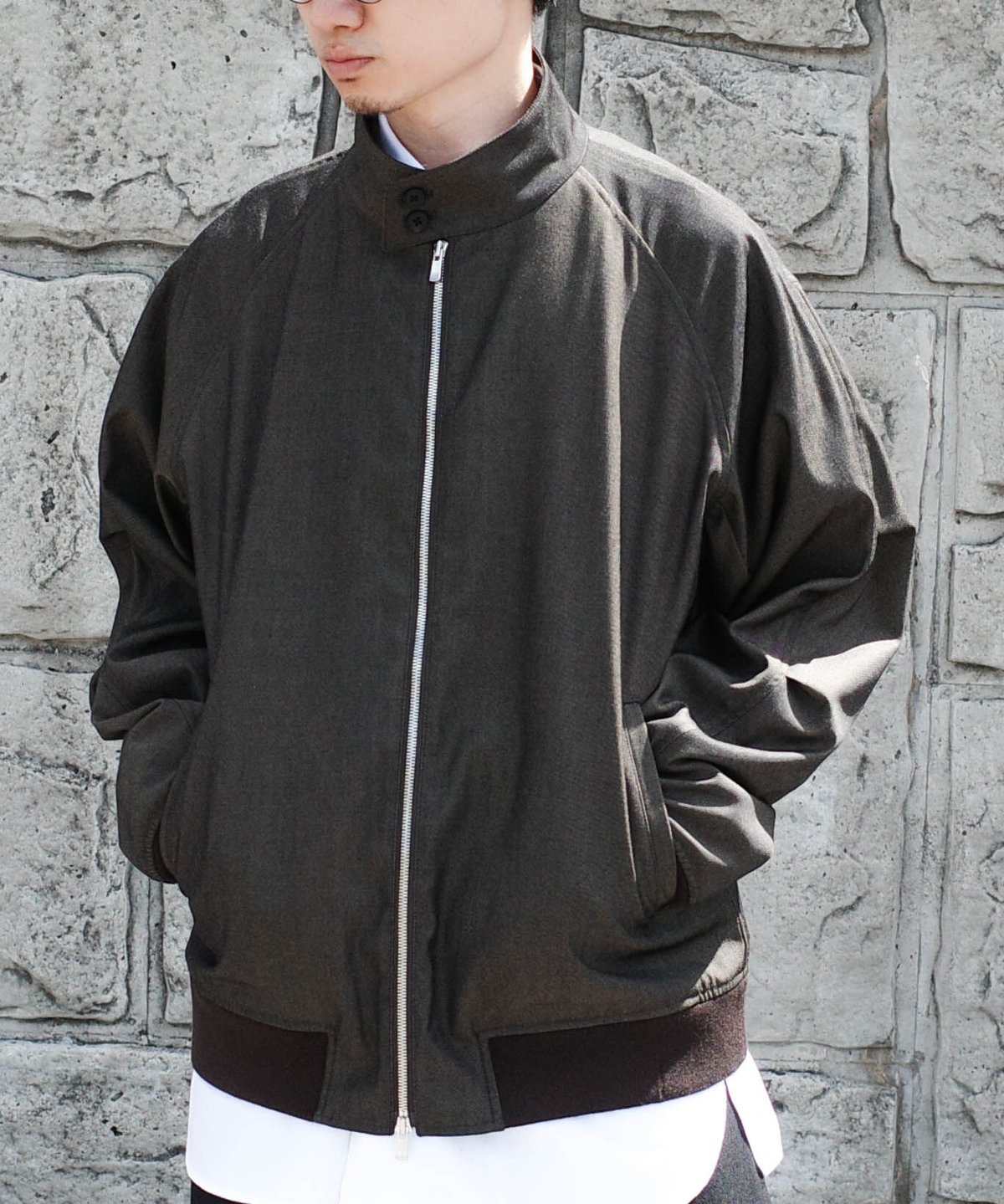 WOOL EXCELLA ZIP HARRINGTON JACKET | CTHY