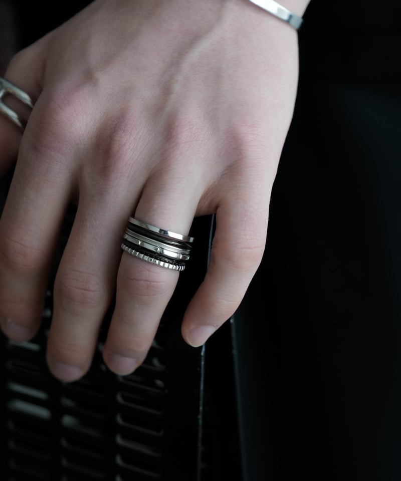 「CTHY」LAYERD RING（BLACK•17号） LAYER RING [6連] | CTHY