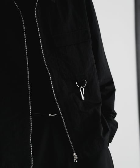 LUXURY MATERIAL LIMONTA NYLON riri-ZIP SHIRTS JACKET