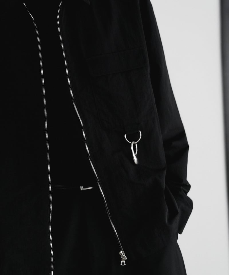 LUXURY MATERIAL LIMONTA NYLON riri-ZIP SHIRTS J