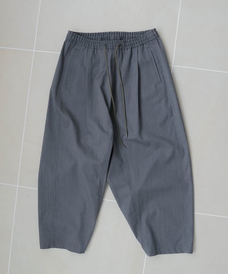LUXURY MATERIAL BISHU WOOL WIDE SAROUEL SLACKS