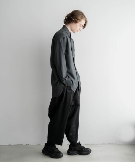 COATING Supima Cotton WIDE SAROUEL UNCLE PANTS