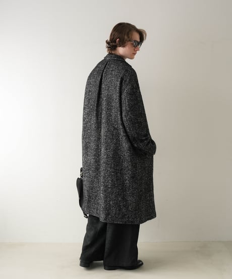 LUXURY MATERIAL CHESTER COAT by Super140’s Jackal WOOL / TWEED