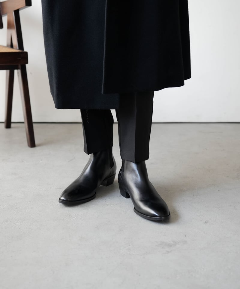 LUXURY MATERIAL LEATHER HEEL BOOTS by Annonay |