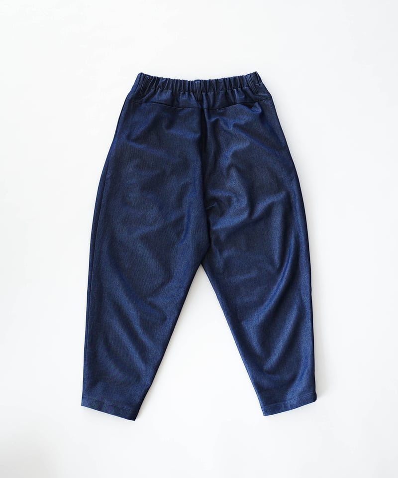 DENIM WIDE TAPERED SLACKS | CTHY