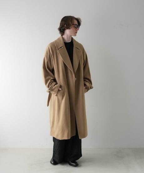 LUXURY MATERIAL TIELOCKEN COAT by Super140’s Jackal WOOL