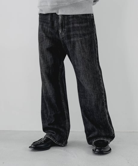 超甘撚り VINTAGE BAGGY JEANS by KUROKI