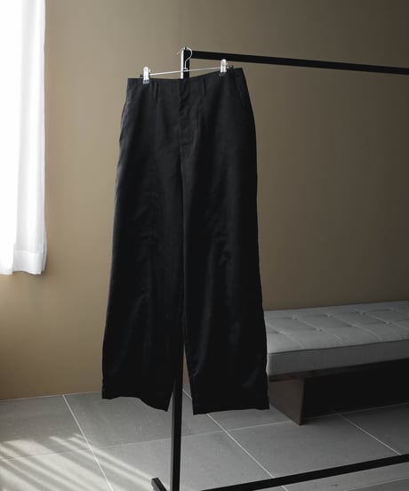 SEA ISLAND MICROFIBER SUEDE DRAPE TROUSERS