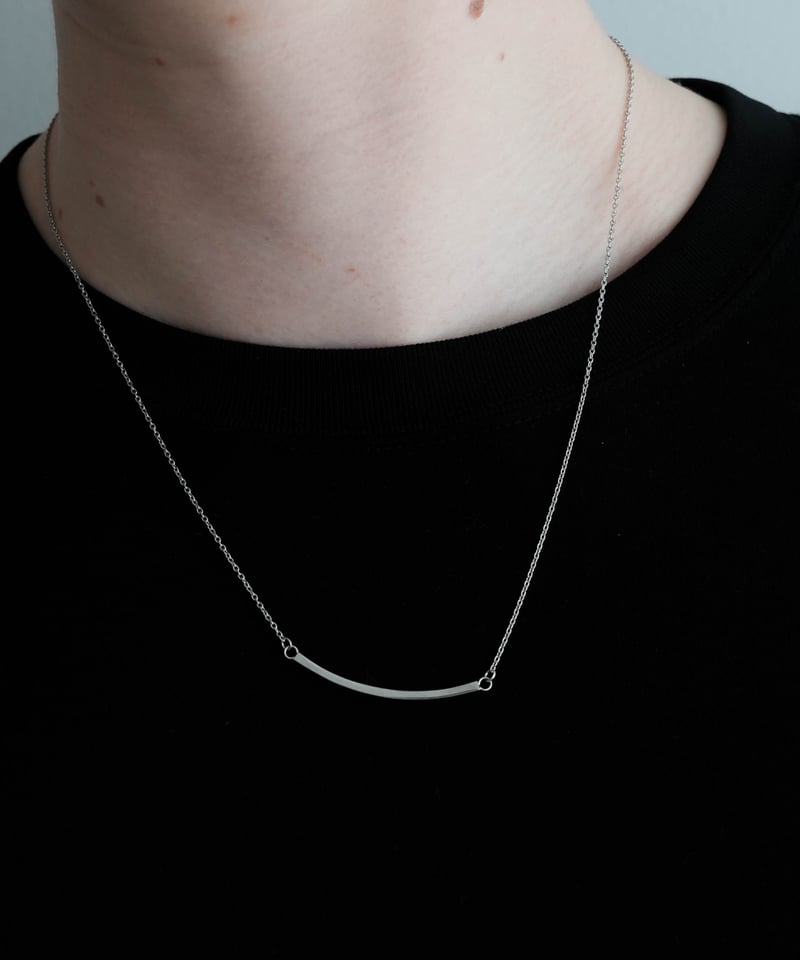 CURVE BAR NECKLACE　(ロジウムシルバー) CURVE BAR NECKLACE (ロジウムシルバー) Amazon.com: Sterling